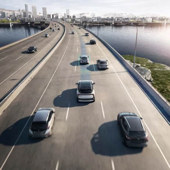 Nissan Kicks on the highway