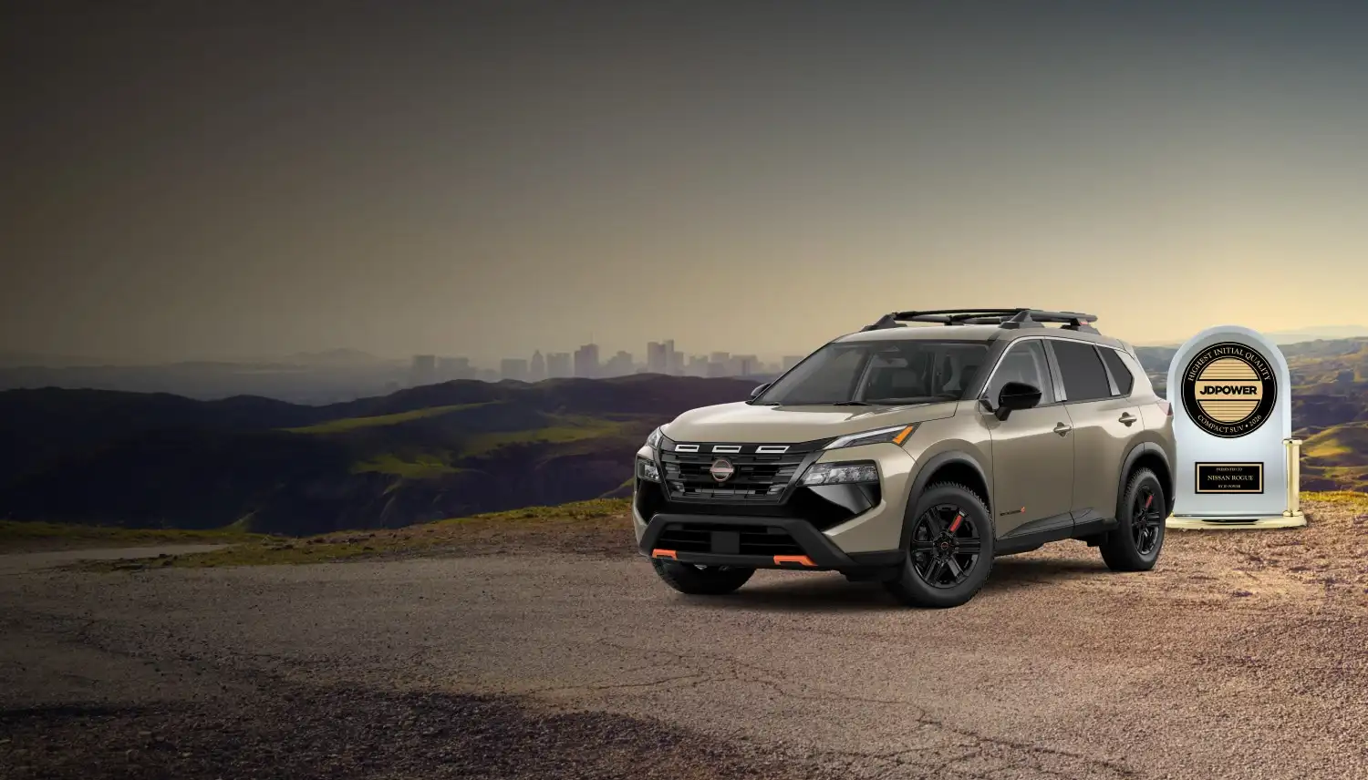 Three-quarter view of a new vehicle